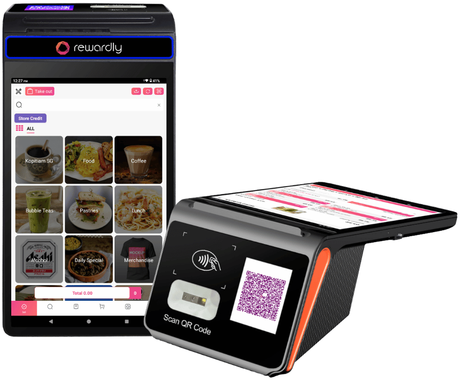Rewardly P2 integrated POS and payment terminal