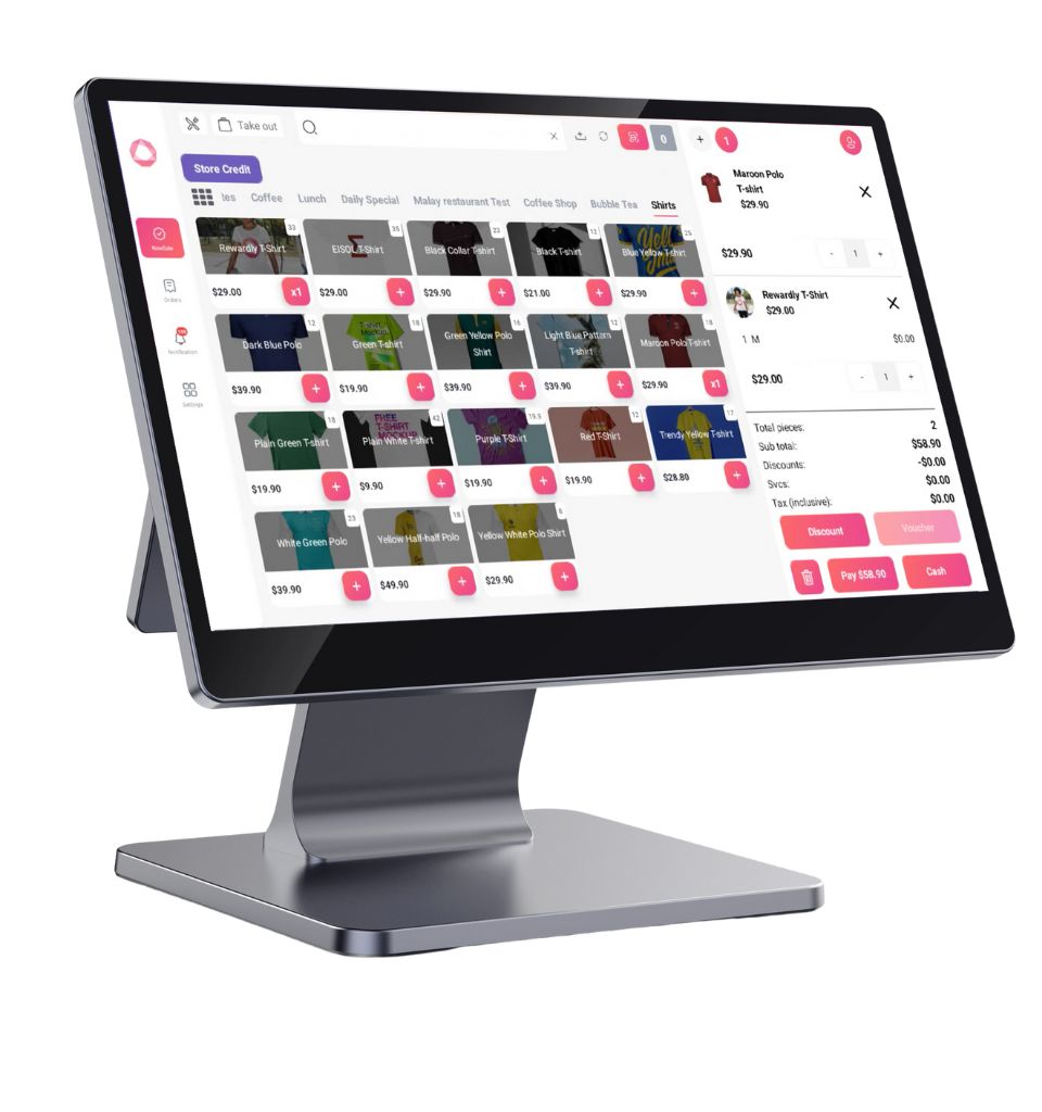 Rewardly POS on a Swan professional POS terminal
